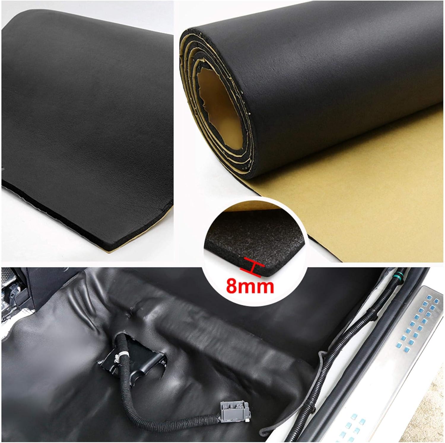 315mil Acoustic Absorption Heatproof Wave Foam Mat 21.5sqft Pack of 2 E673
