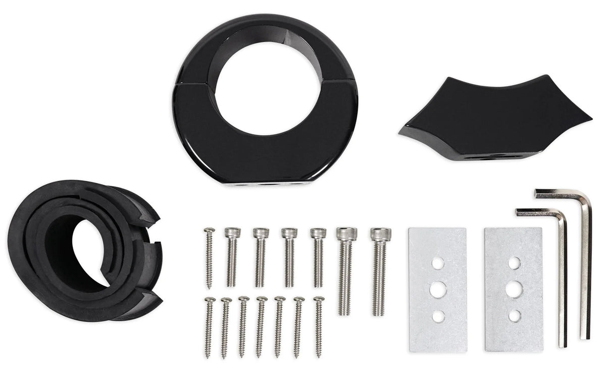 Dual 6.5" Black Aluminum Wakeboard Tower Speaker Pods with Cover S89366