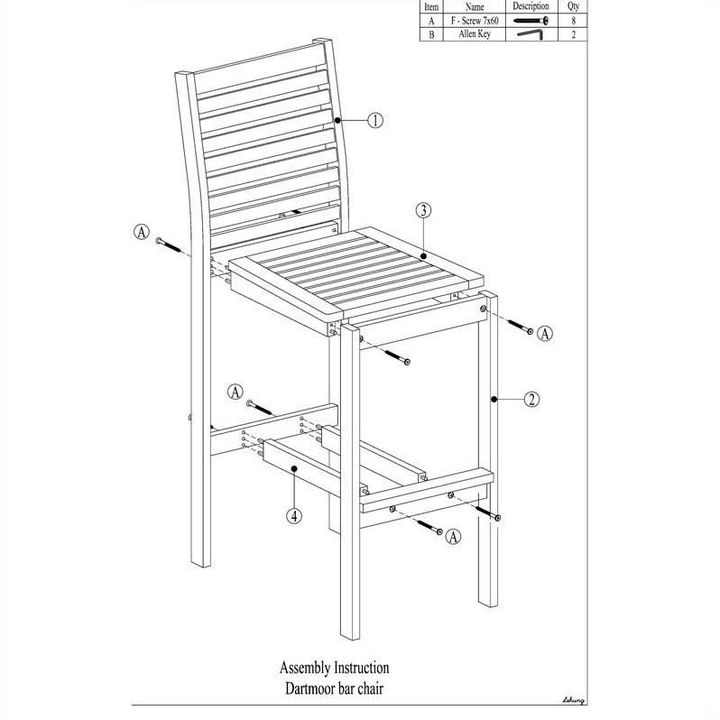 3 Piece Wood Patio Dining Set V519518