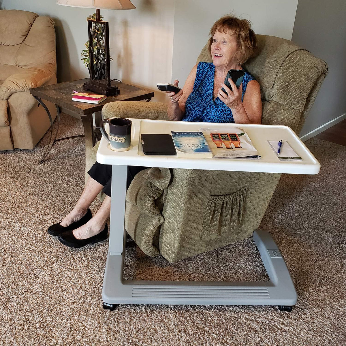 Overbed Table with Wheels Q9278