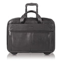 Tan Leather Rolling Laptop Bag T3036