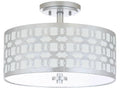 Silver 3-Light Flush Mount L667228