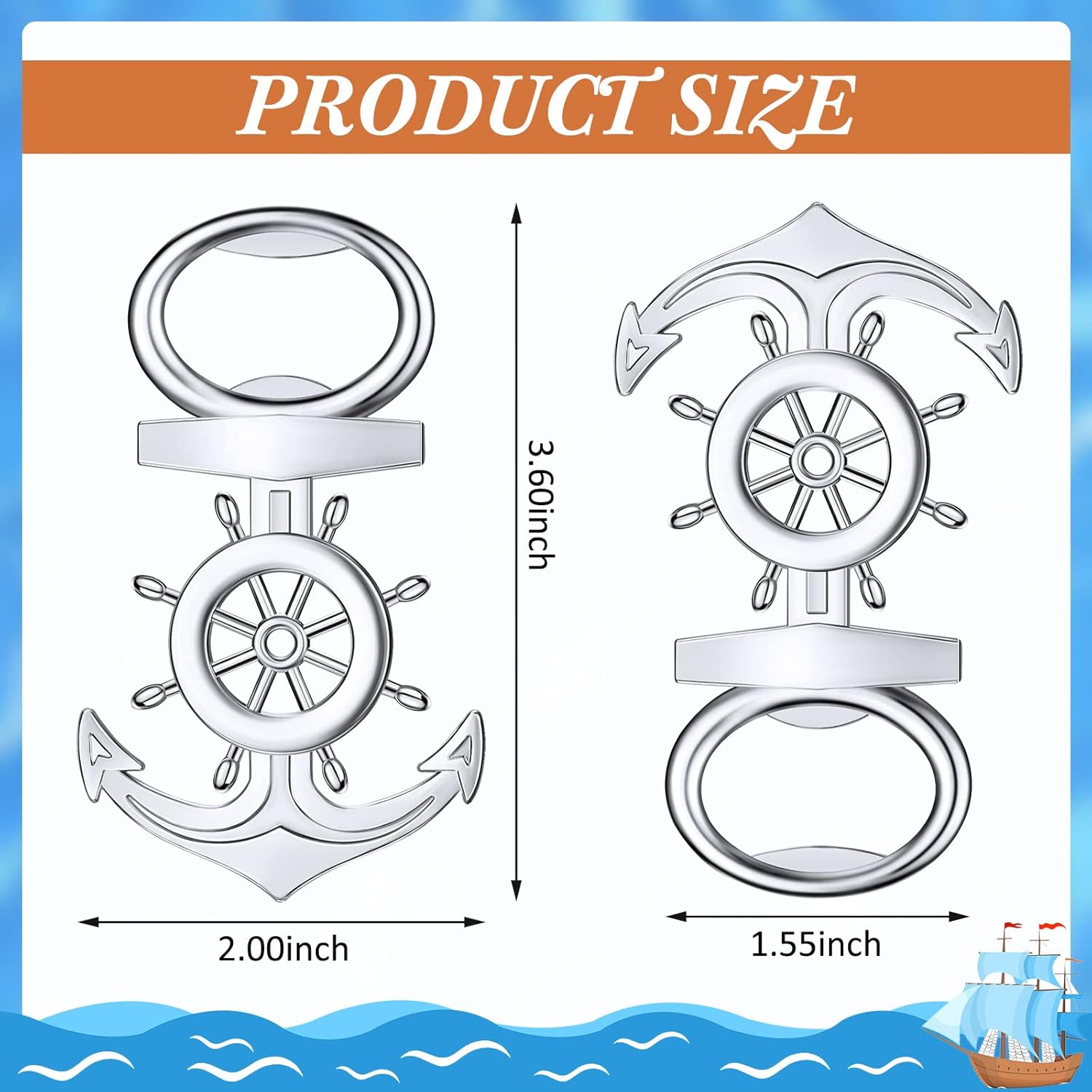 Nautical Anchor Bottle Opener K679