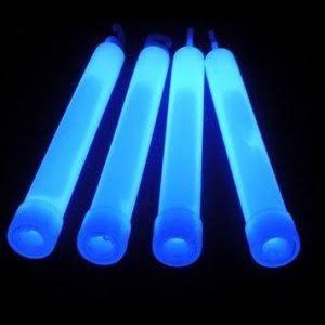 100 Industrial Grade Blue Light Sticks Y682