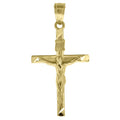 10k Gold Cross Pendant Necklace B2823