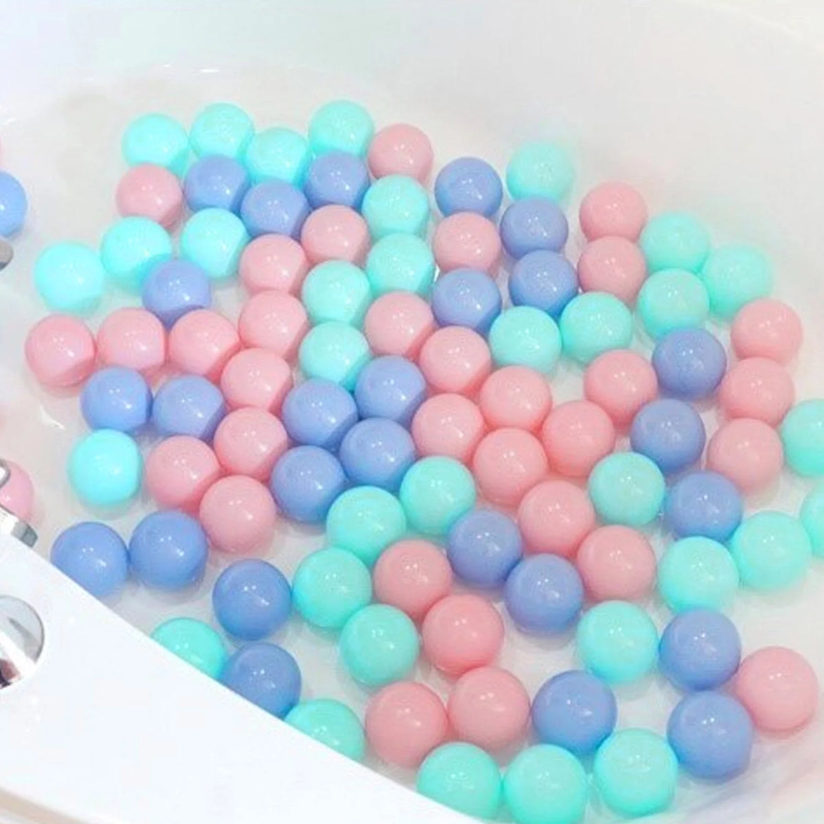 100Pcs Crush Proof Plastic Ball Pit Balls Mixed Colors X9781