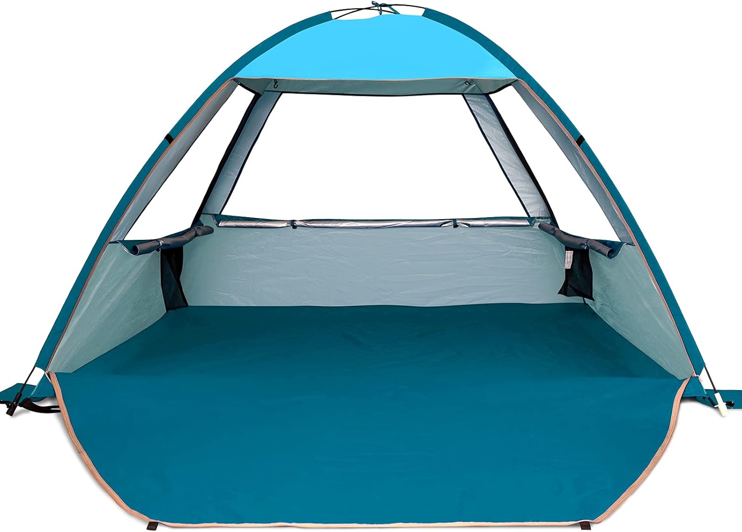 XL Pop Up Beach Tent 4-5 Person Anti-UV Sun Shelter Cabana Pack of 2 Z147577
