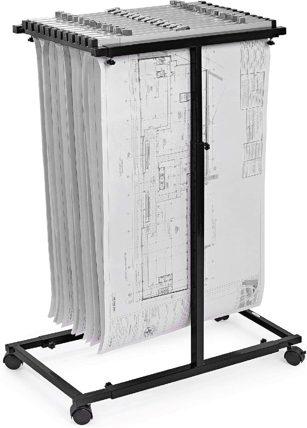 Red Adjustable Vertical Poster Display Rack F374566