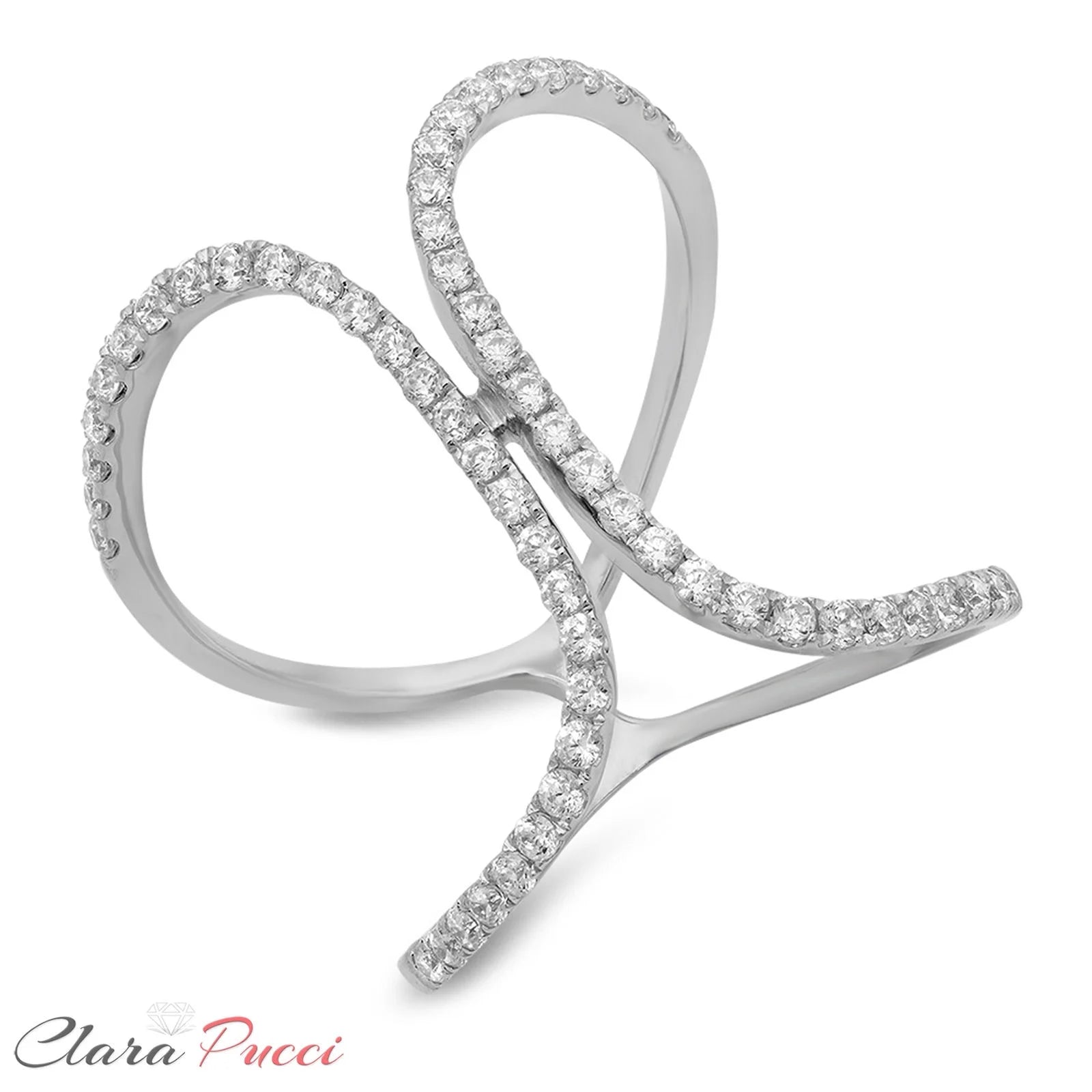 18K White Gold Diamond Engagement Ring size 5 V467637