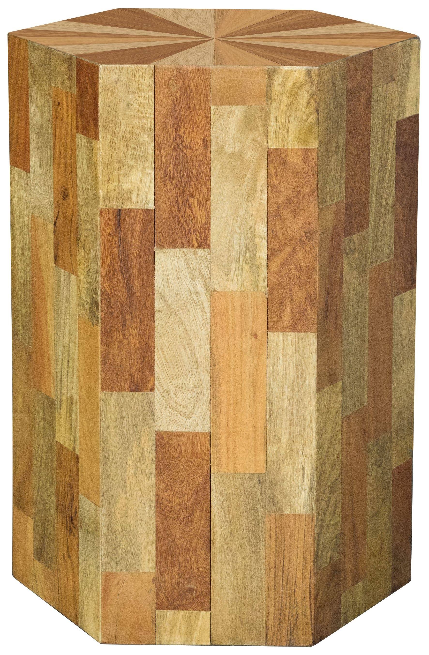 Solid Mango and Acacia Wood Accent Table L852808