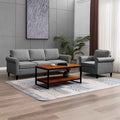 Dark Grey 2 Pieces Modular Sleeper Loveseat with 3-Seat Sofa and Single Sofa C72226