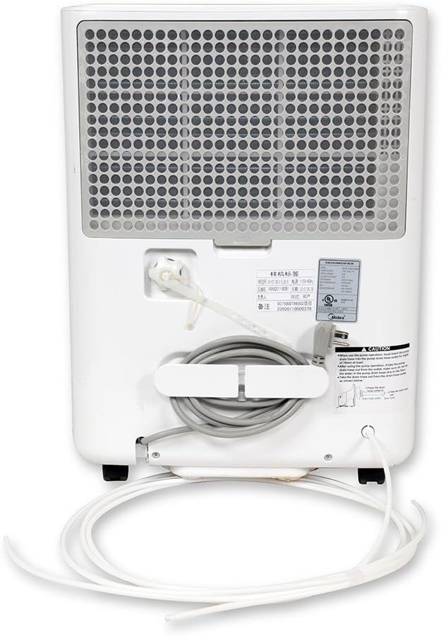 White 60 Pint Dehumidifier P24689