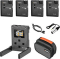 24-Channel UHF Wireless Lavalier Microphone with 4 Transmitters and 1 Receiver M8498