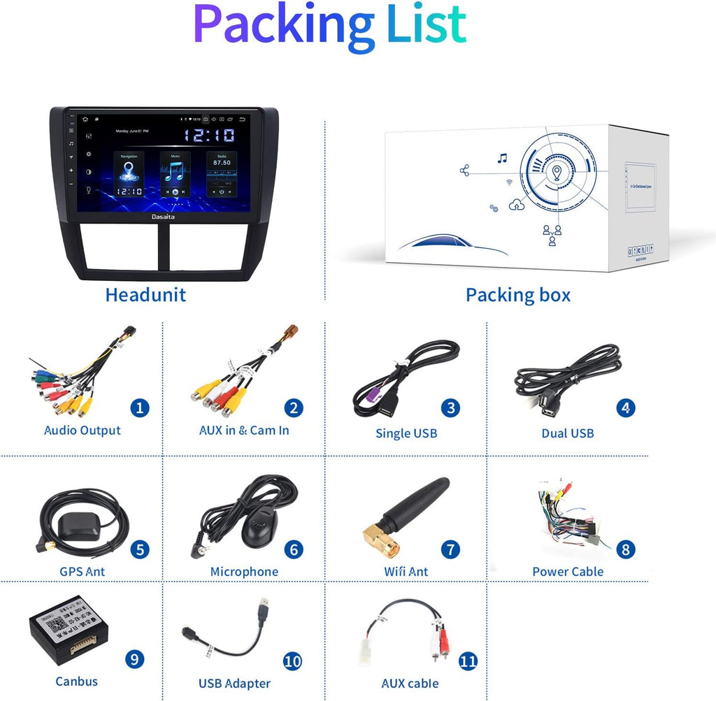 Android Car Stereo with Carplay Touch Screen H96675