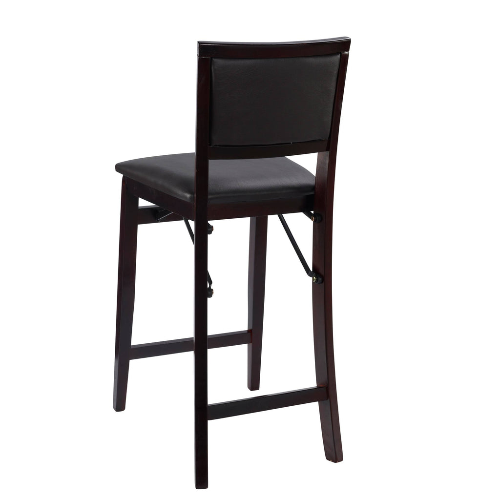 Dark Brown Folding Counter Stool V9371