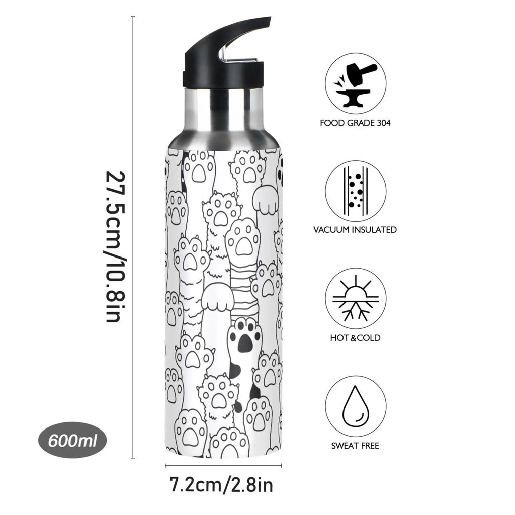 Stainless Steel Insulated Water Bottle with Straw Lid L91970