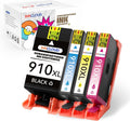 910 XL Ink Cartridge Replacement for HP 910XL OfficeJet Pro Printer (Black, Cyan, Magenta, Yellow) E928