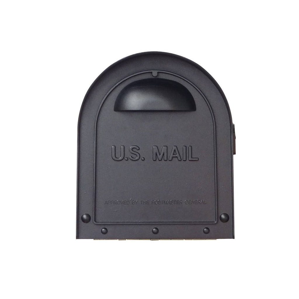 Classic Curbside Mailbox with Newspaper Tube and Floral Front F930