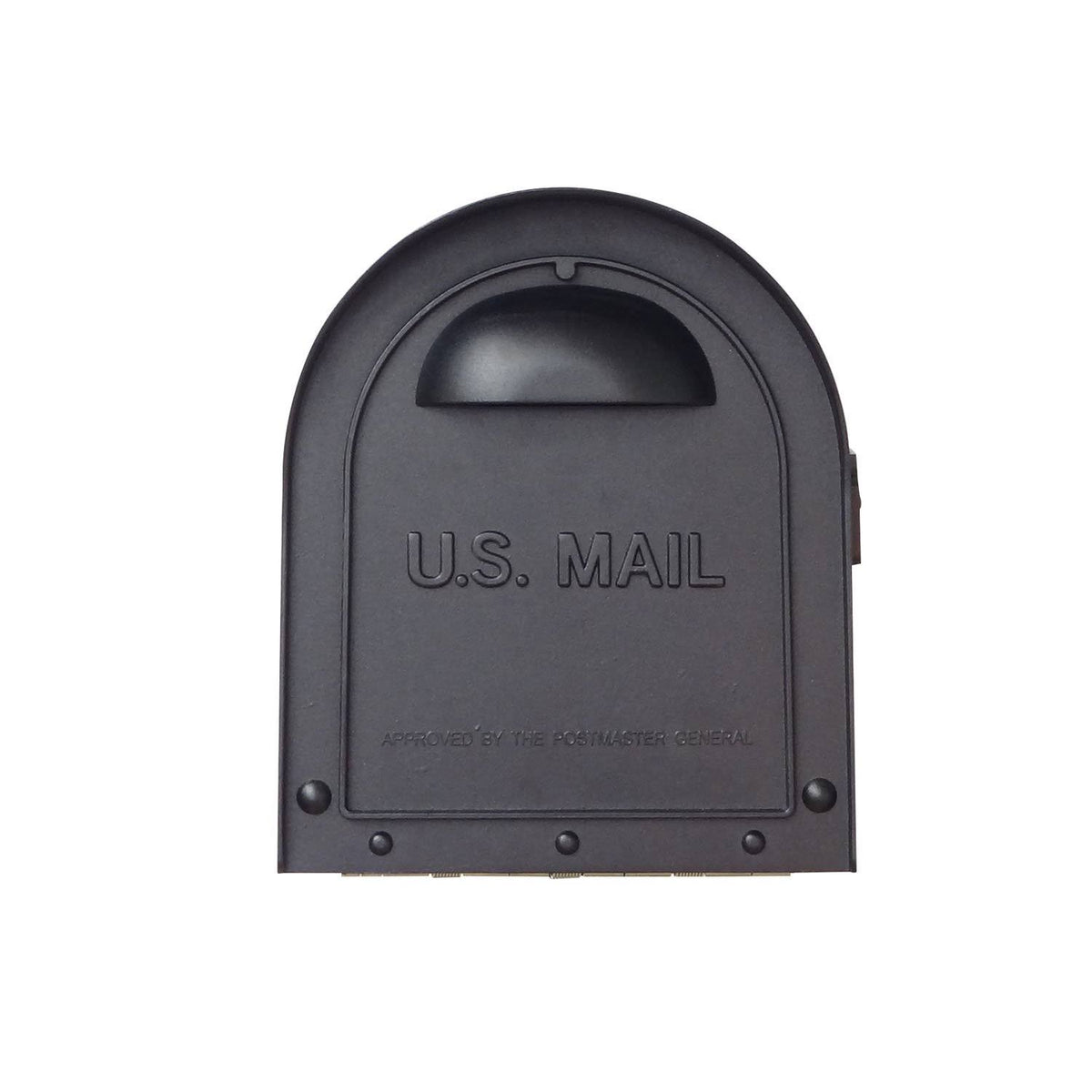 Classic Curbside Mailbox with Newspaper Tube and Floral Front F930