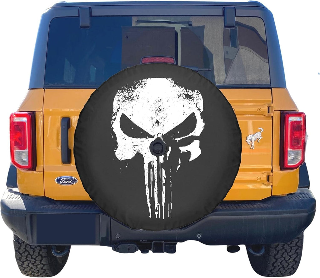 33 Soft Tire Cover Distressed Skull Pack of 2 W612658