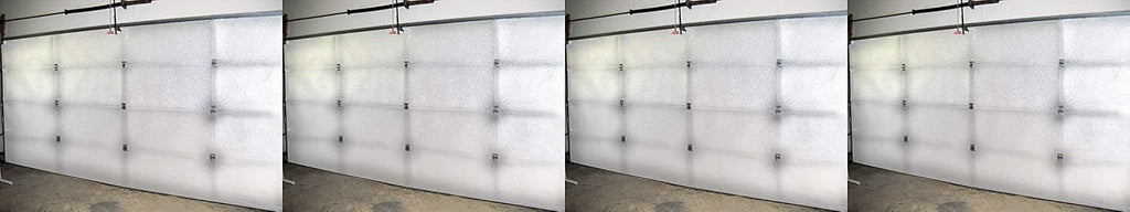 White Reflective Foam Core 2 Car Garage Door Insulation Kit 16FT x 8FT R Value 8.0 M6652