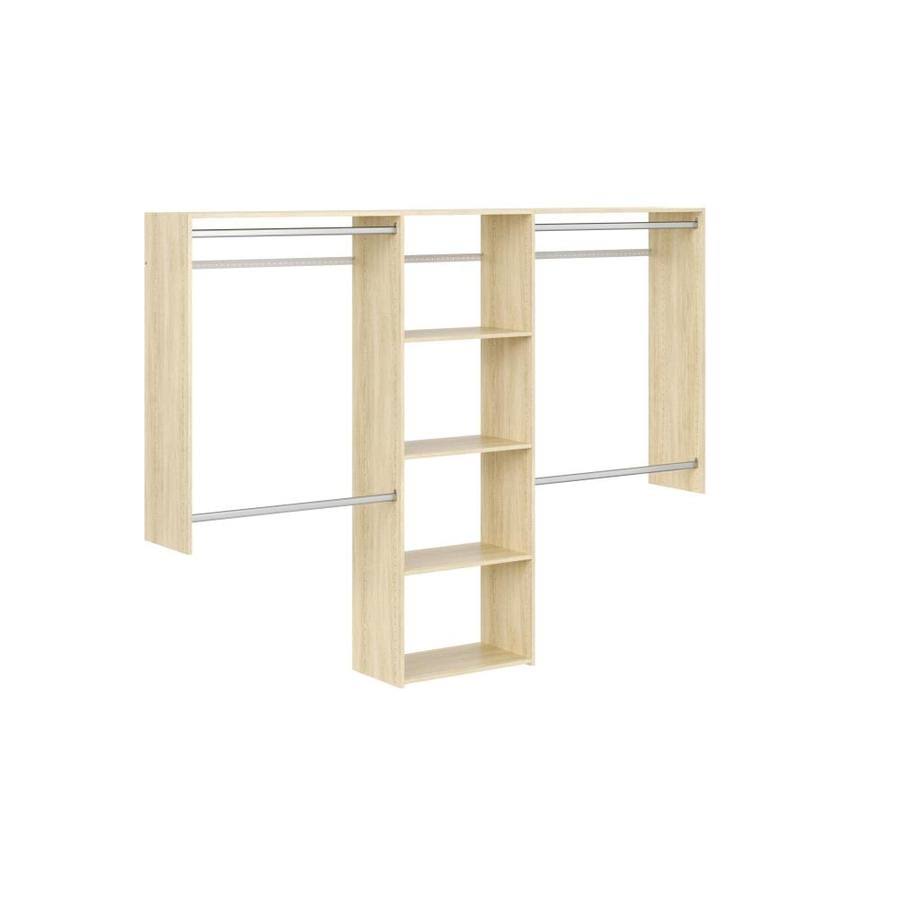 Honey Blonde Wood Deluxe Shelving Closet Kit K354