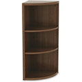 Corner Bookcase, Walnut Z133