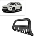Black Stainless Steel Bull Bar Skid Plate Grille Guard Bumper Protector G79204