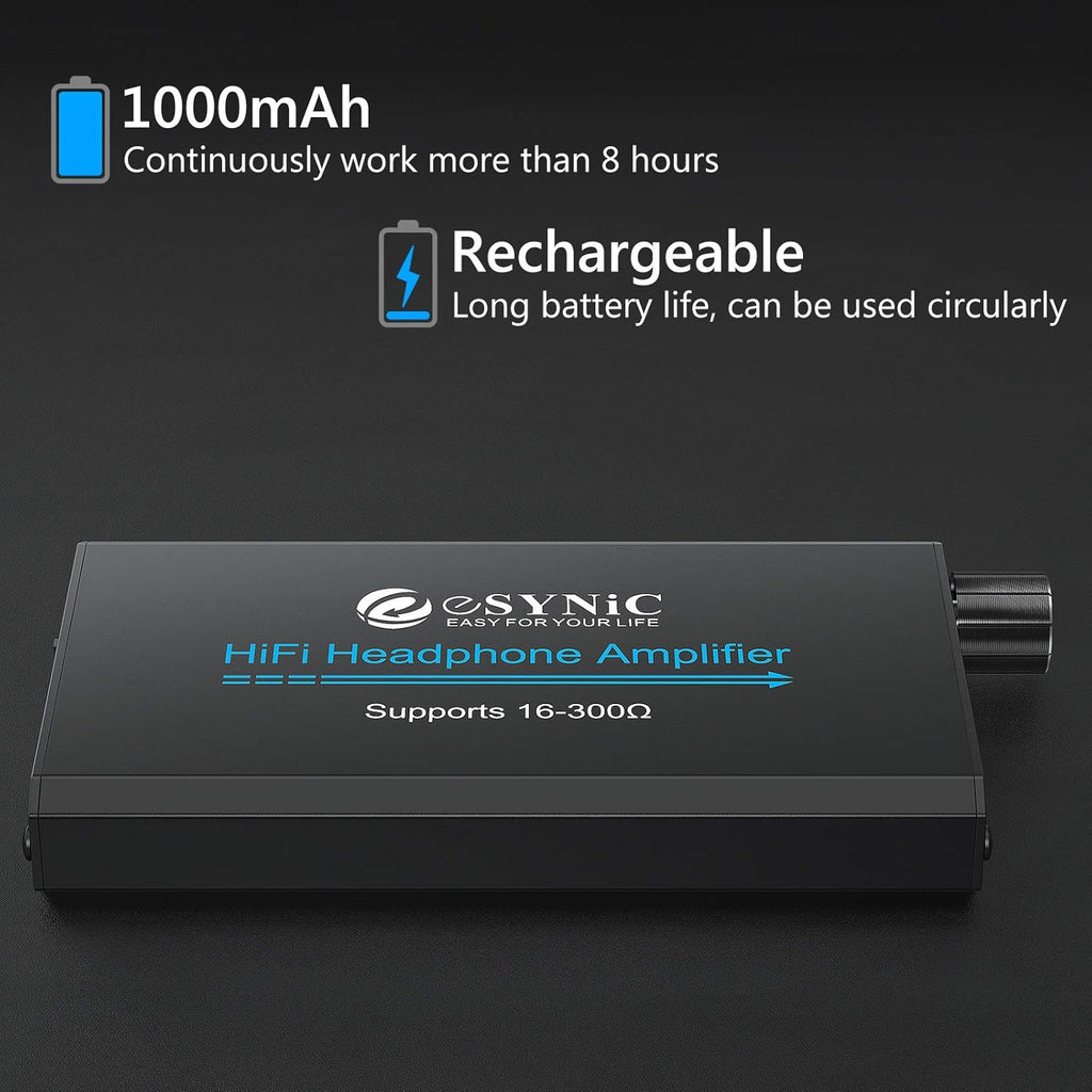 Portable Headphone Amplifier with 3.5mm Gain Switch V9009