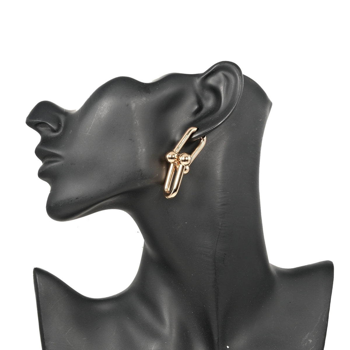 Hardware Extra Large Earrings K18 PG Pink Gold Y6393