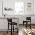 Dark Brown Folding Counter Stool V9371