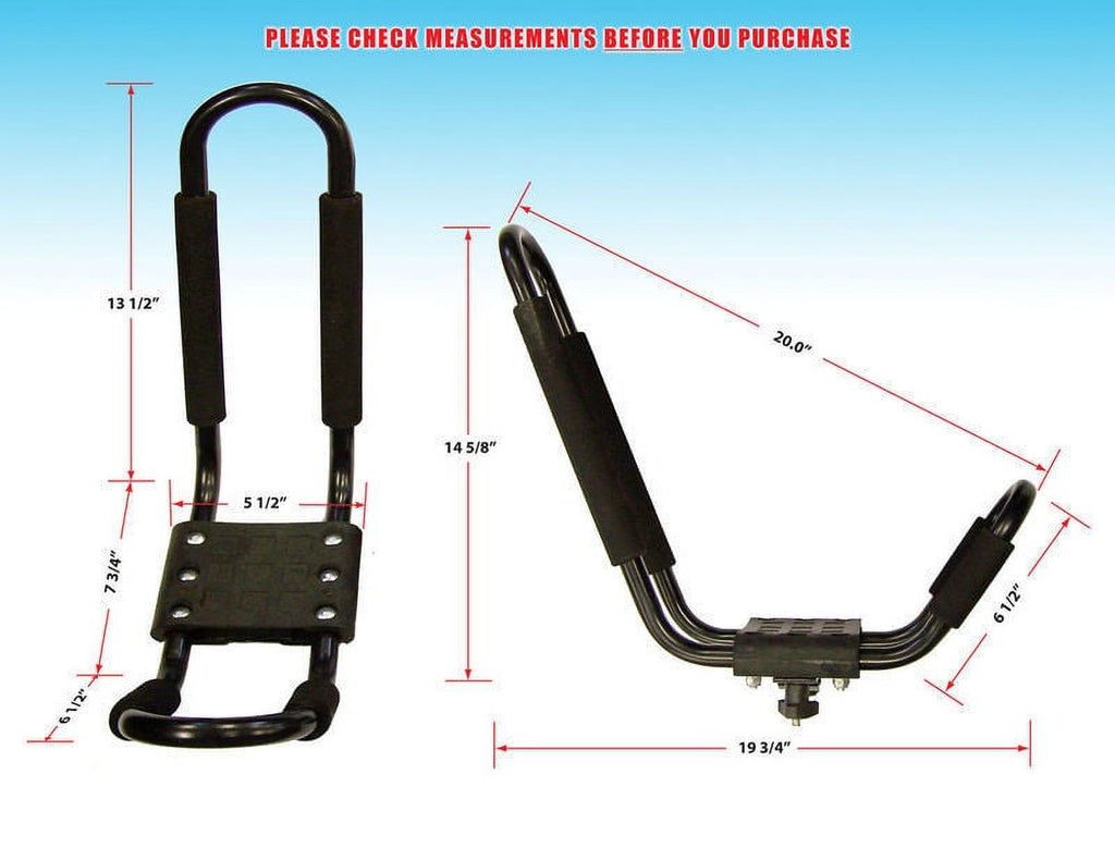 FIRE ENGINE RED FOLDING KAYAK RACK ROOF TOP AND WALL CARRIER BUNDLE J101