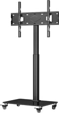 Tall TV Stand with Wheels, Height Adjustable, Max VESA 600x400mm S723