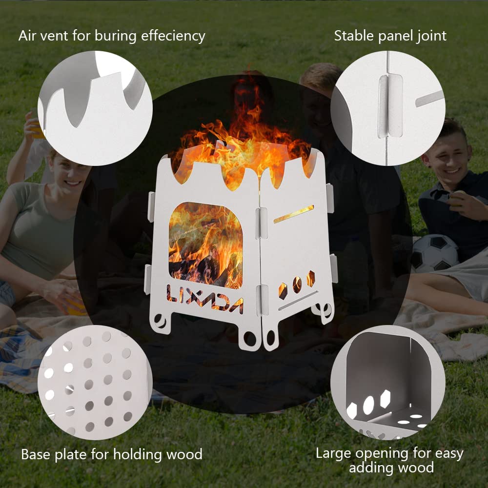 Stainless Steel Wood Burning Camping Stove C266983