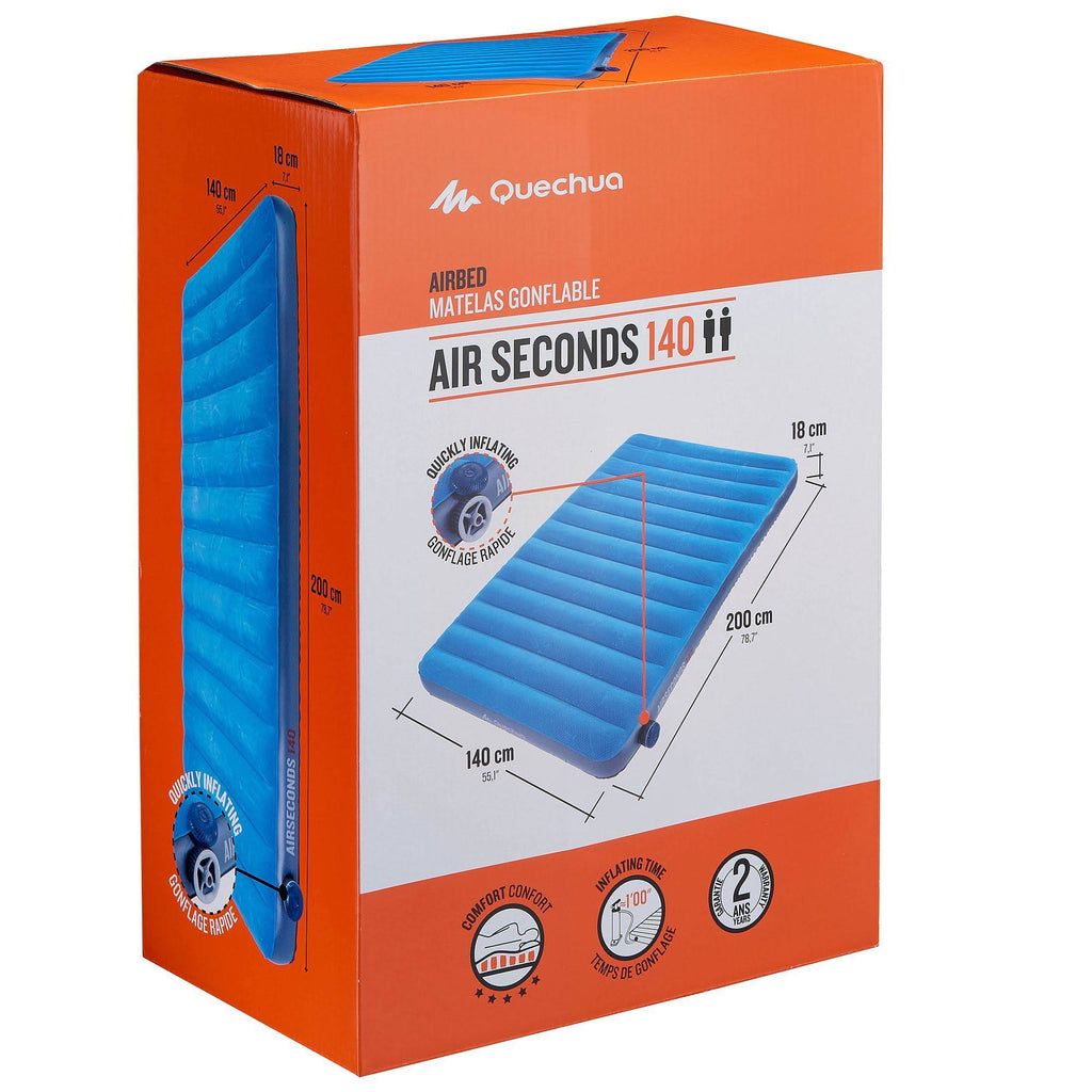 Self-Inflating 2-Person Camping Mattress in Teal Blue X238686