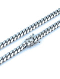 925 Solid Sterling Silver Miami Cuban Link Chain W17017