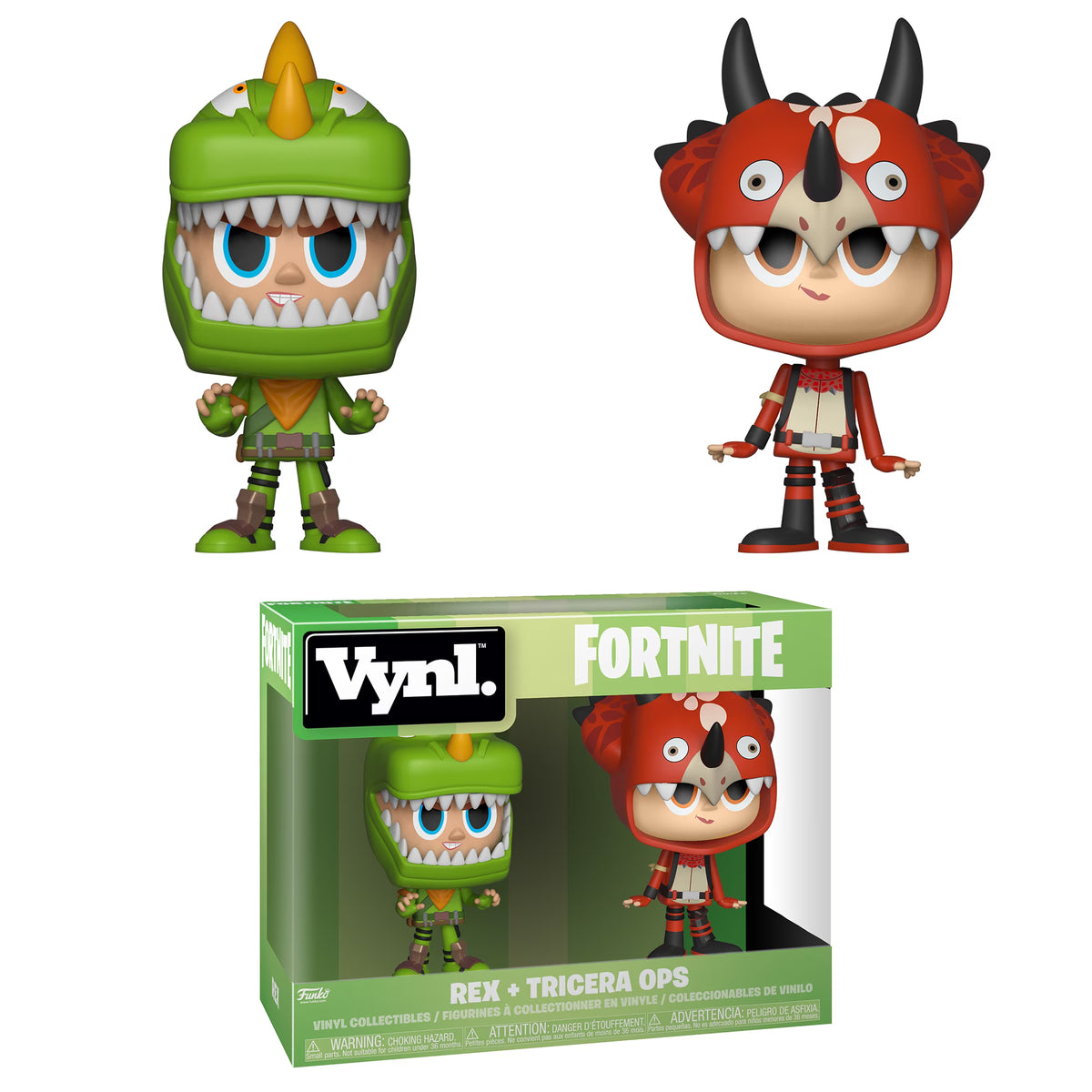 Rex & Tricera Ops 2PK Vinyl Figures H94134