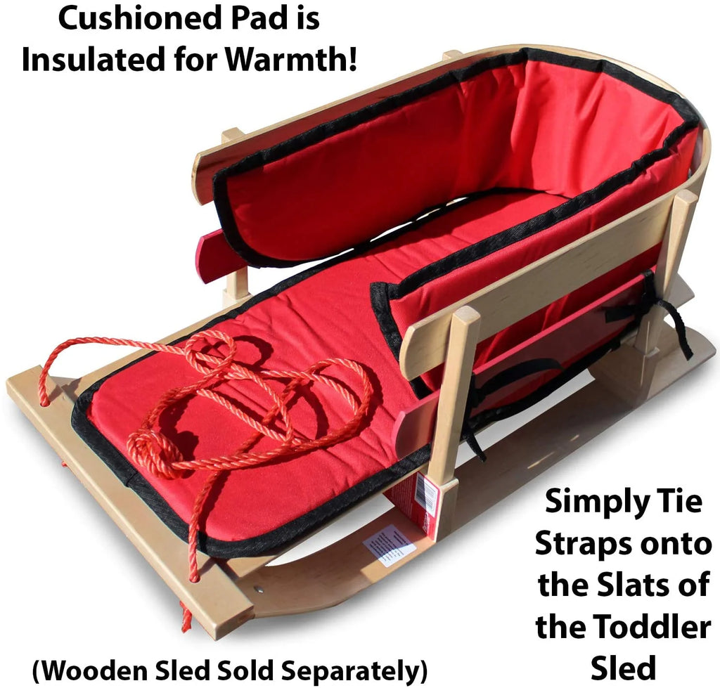 Red Pad for Baby Pull Sleigh Sled Cushion S352