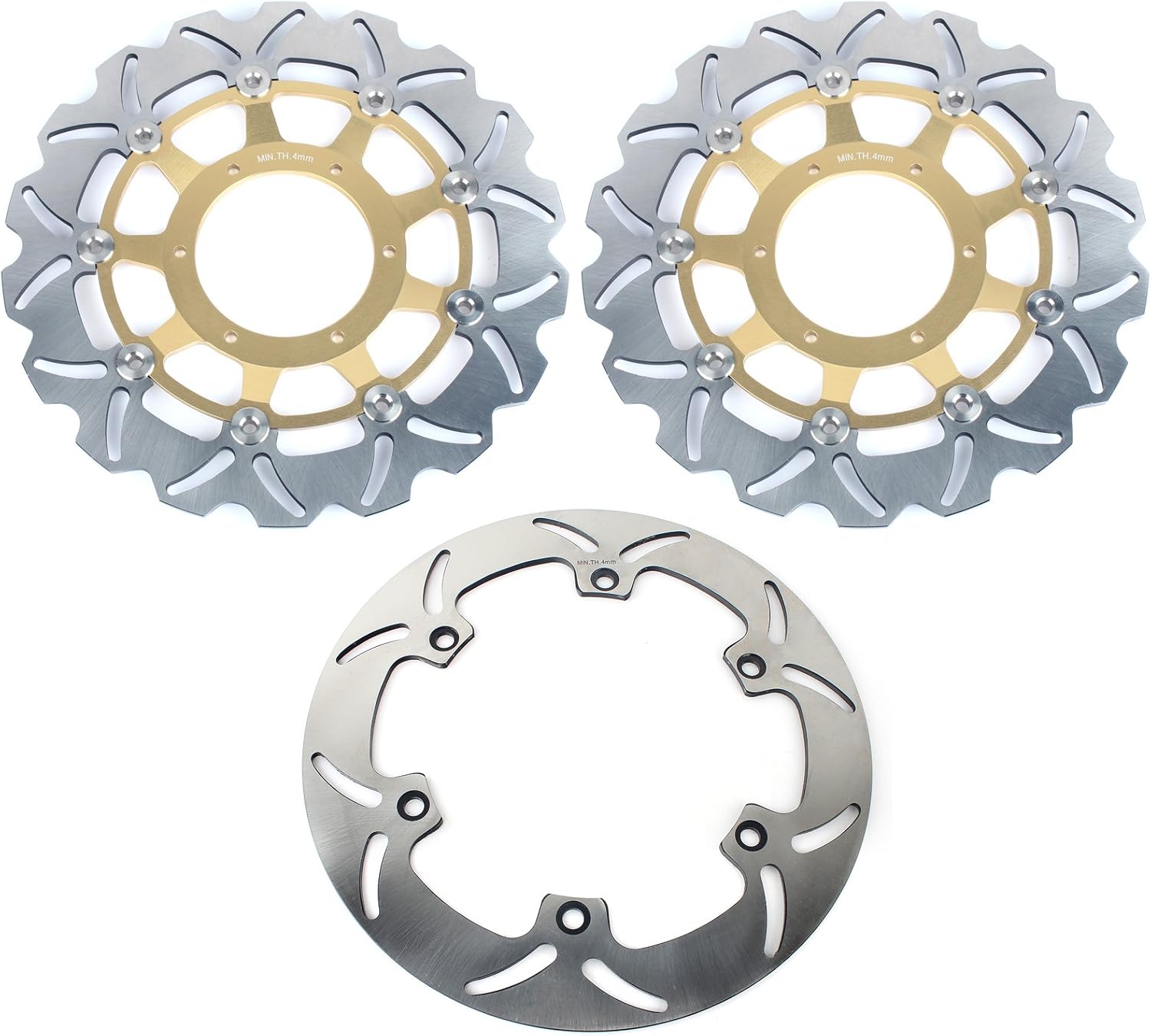 Front Rear Brake Rotors Discs for Honda VTX1800 2002-2011 X99465