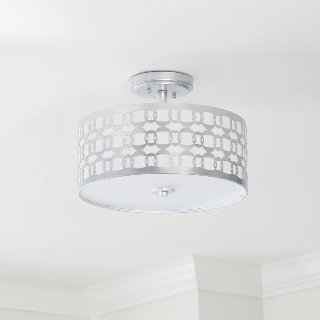 Silver 3-Light Flush Mount L667228