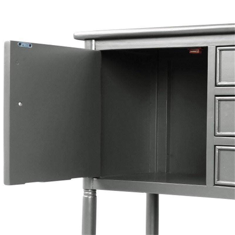 Blue Console Table with 3 Drawers A41086