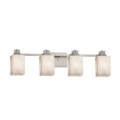 4-Light Brushed Nickel Bath Bar M146