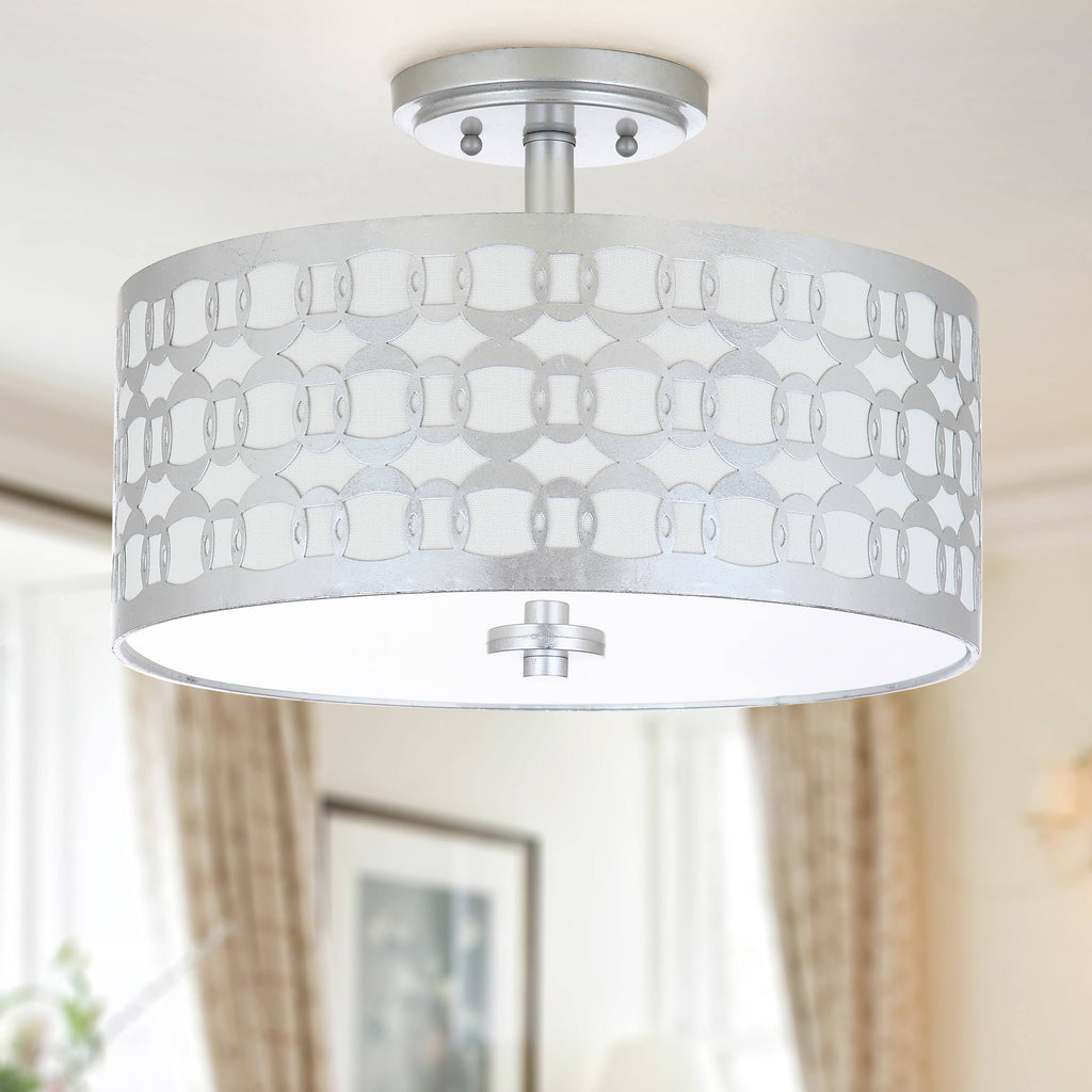 Silver 3-Light Flush Mount L667228