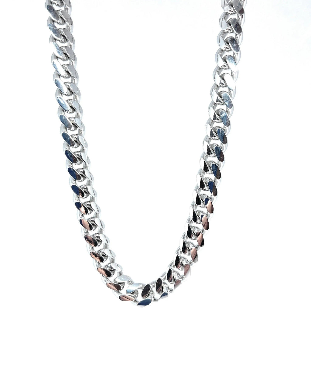 925 Solid Sterling Silver Miami Cuban Link Chain W17017
