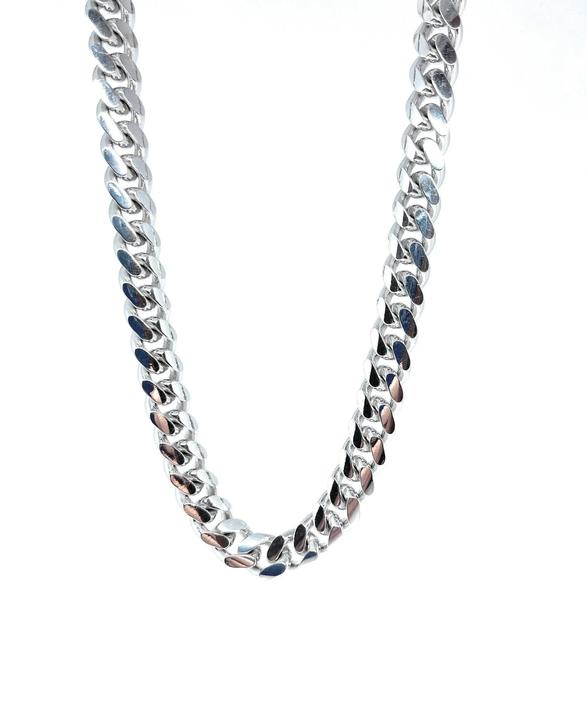 925 Solid Sterling Silver Miami Cuban Link Chain W17017