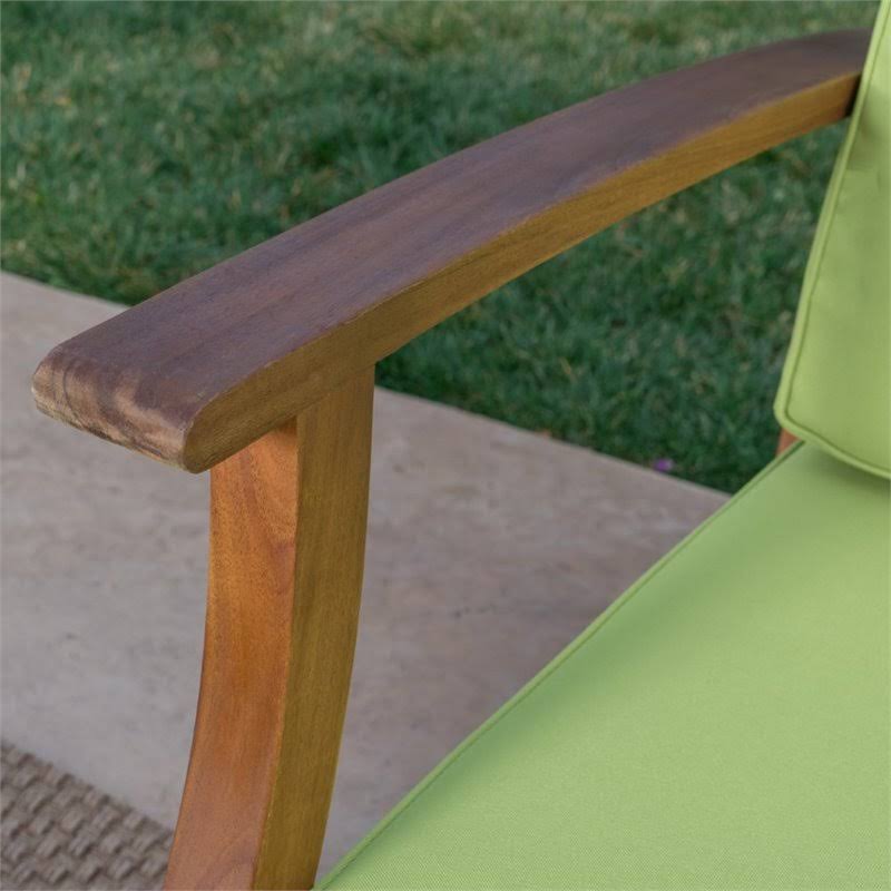 5 Piece Outdoor Acacia Wood Conversation Set L812146