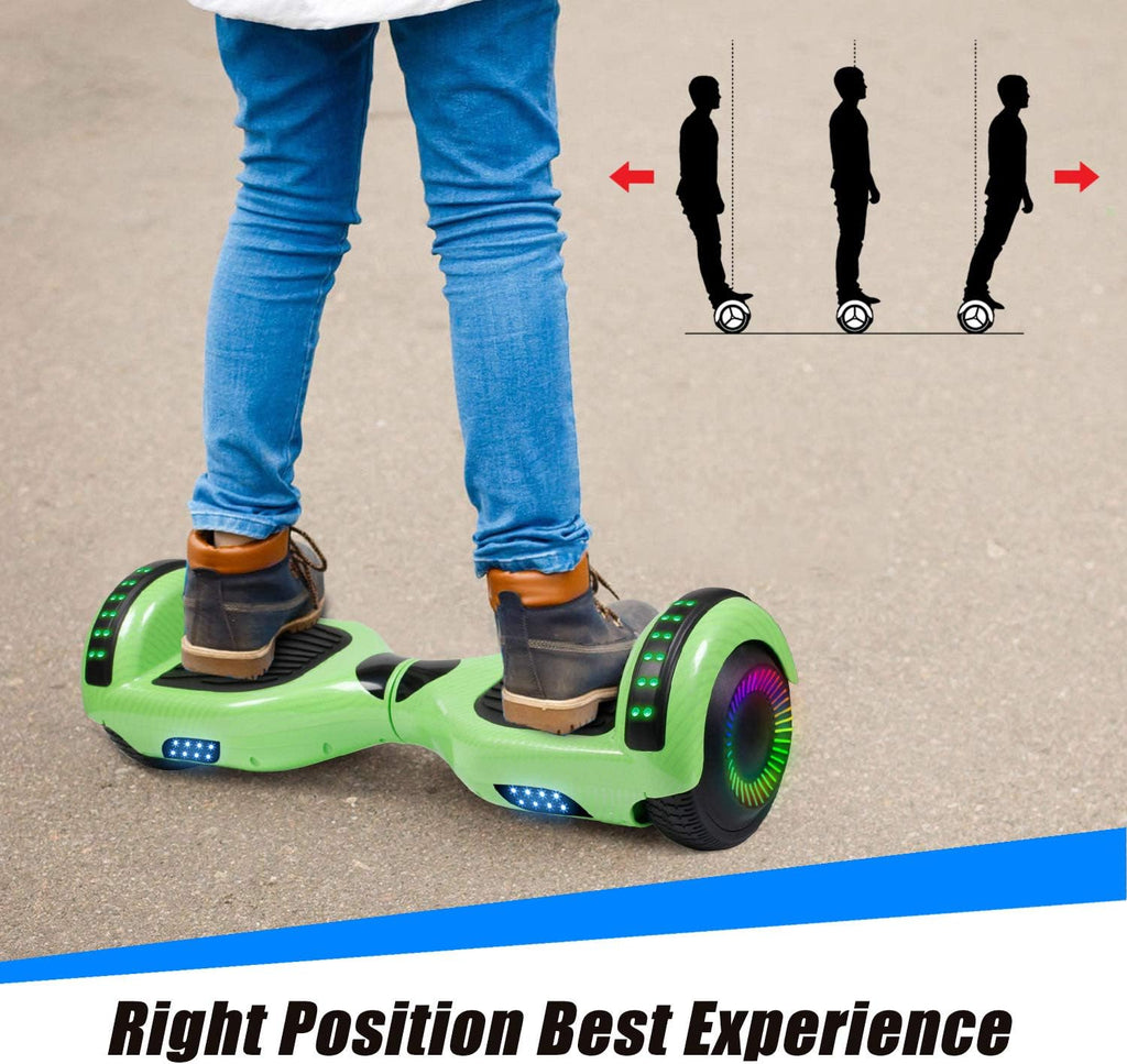 6.5 Inch Self Balancing Hoverboard with Bluetooth and LED Lights X938879