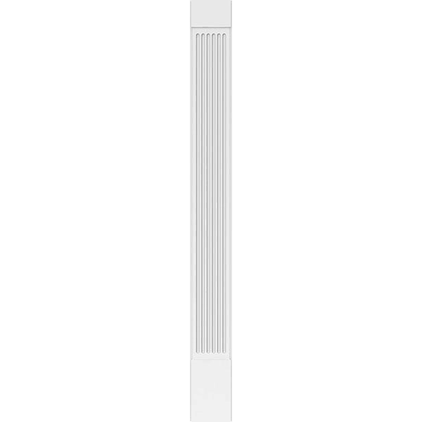 Fluted PVC Pilaster with Capital and Base (Pair) X756144