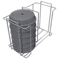 Covered Plate Carrier Rack Holds 10 Plates R5155
