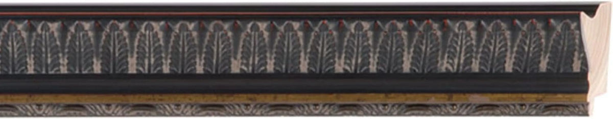 Black Solid Wood Picture Frame with UV Foam Board Backing Y443